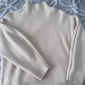 Express Cream Cowl Neck Sweater